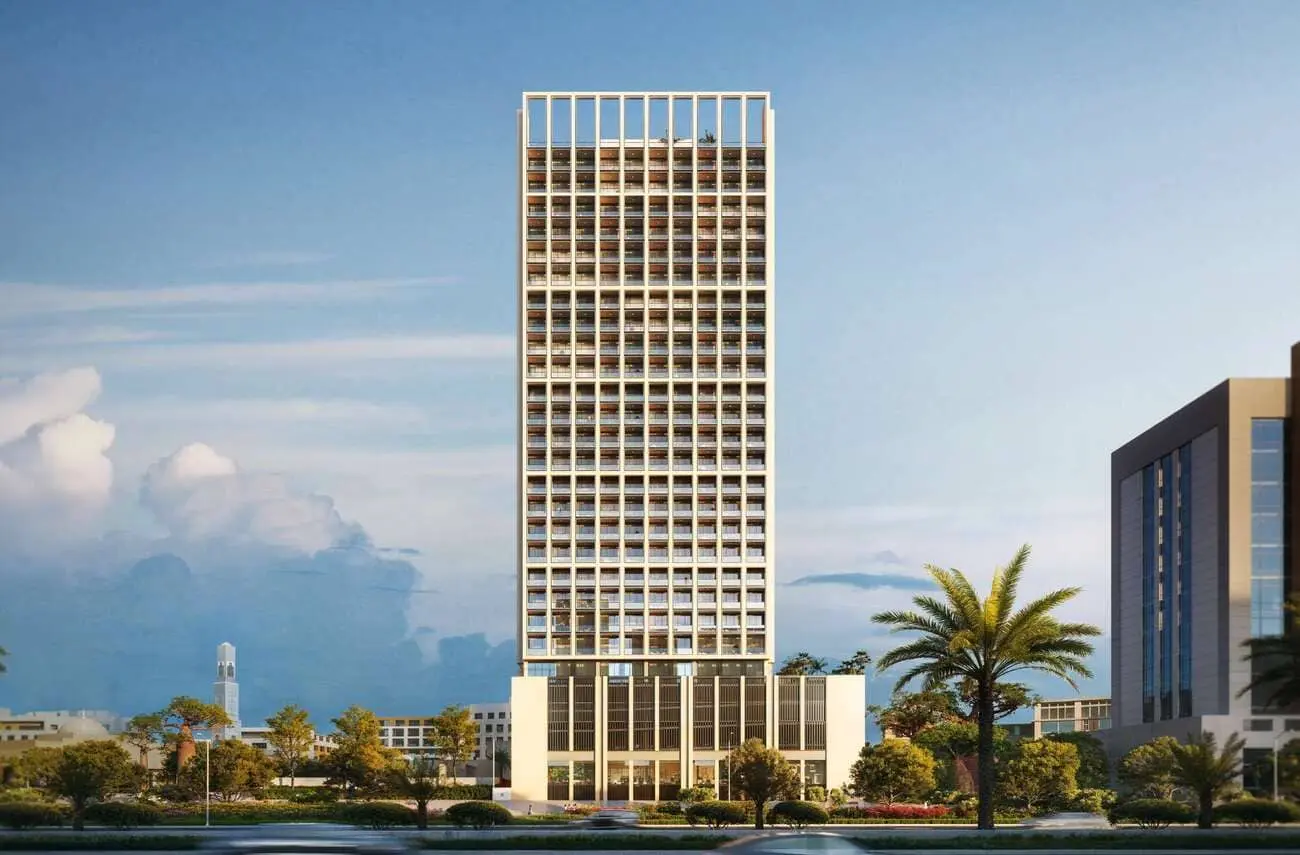 Binghatti twilight building view