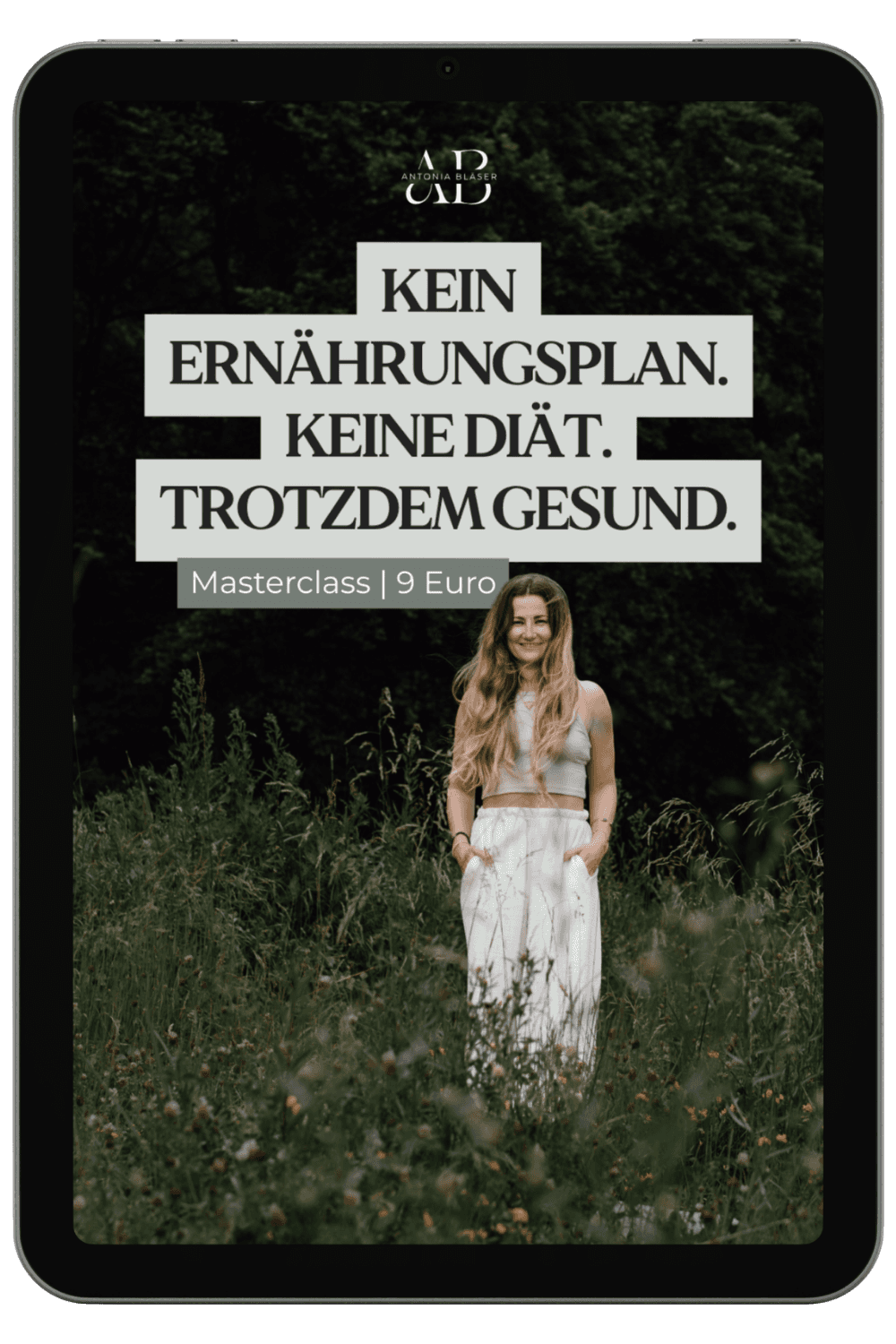 Detox Kurs, dargestellt als iPad