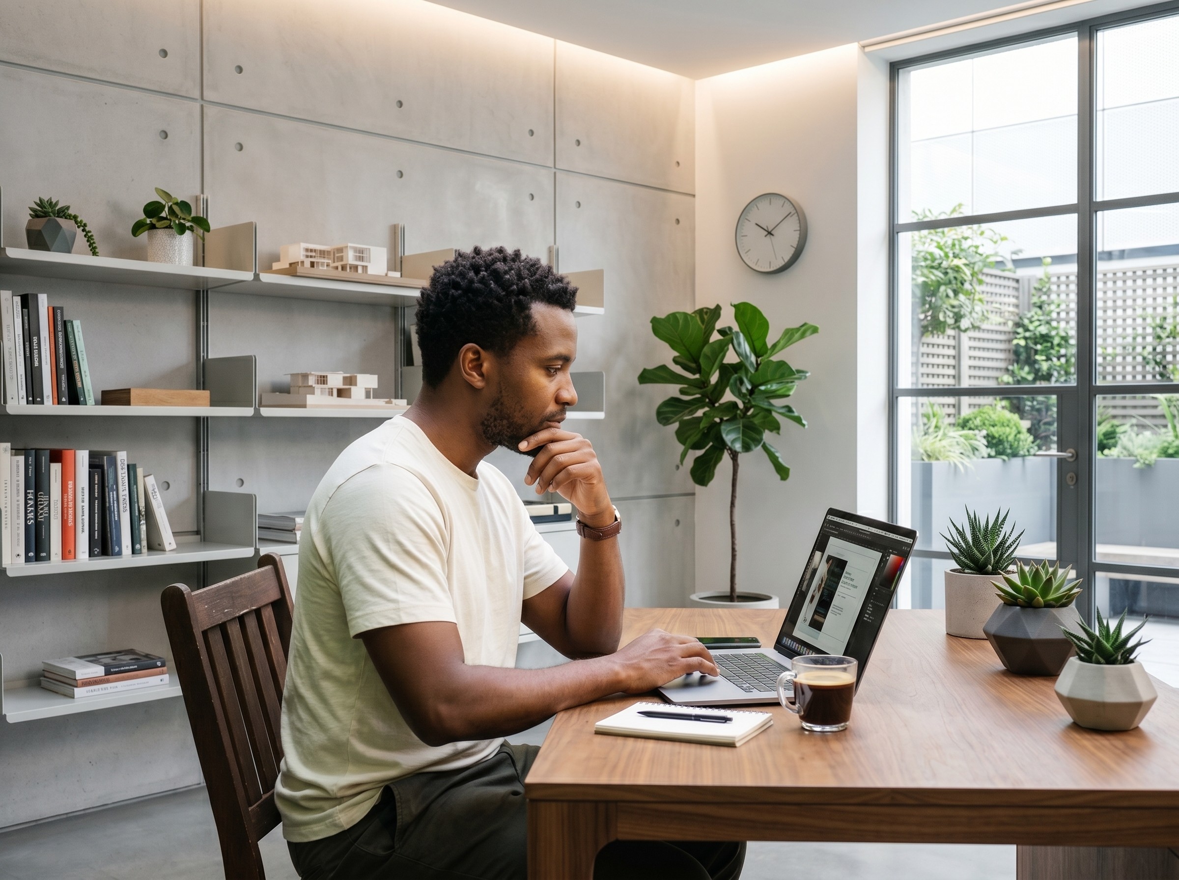 Man Using Laptop