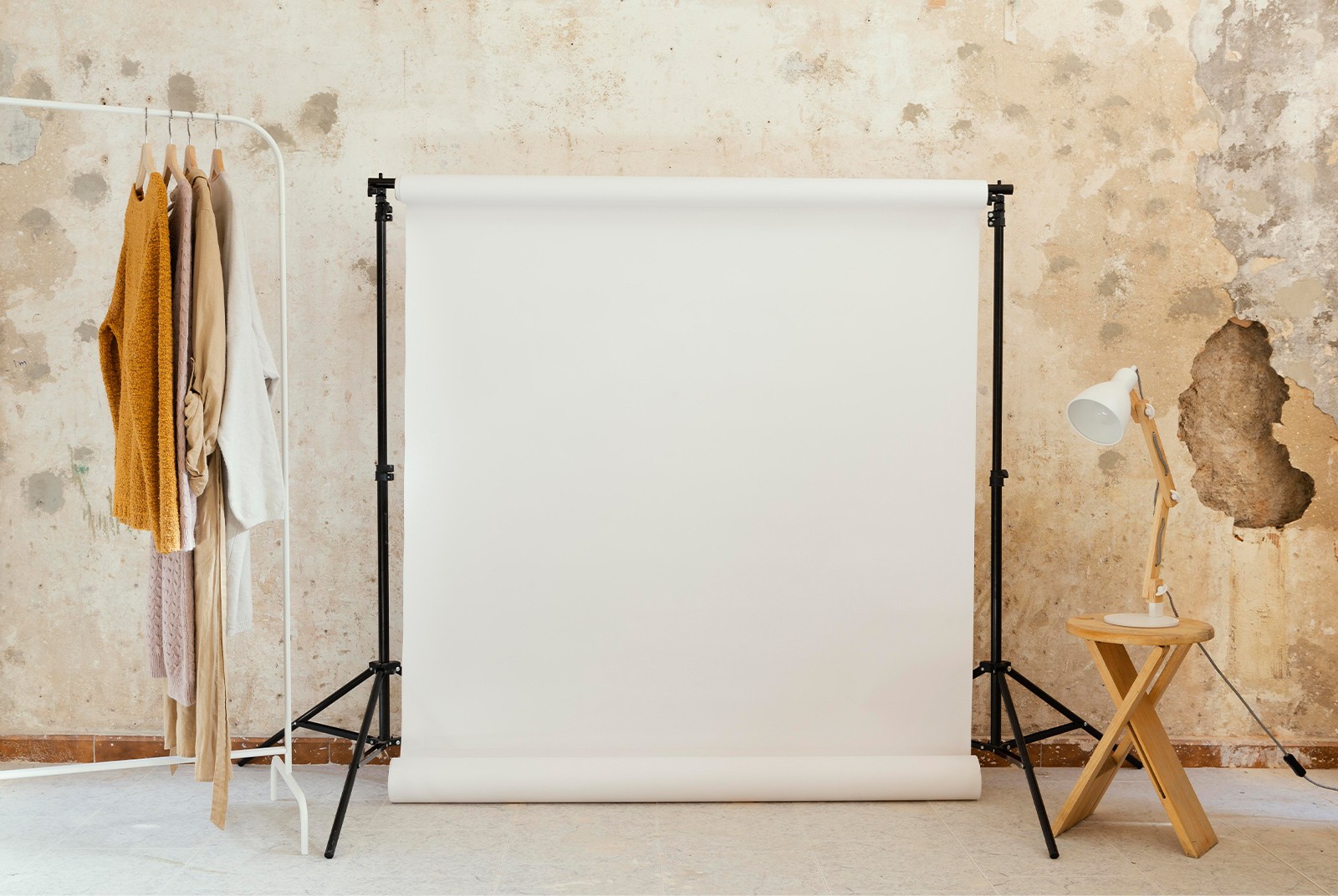 white board with clothes hanging images