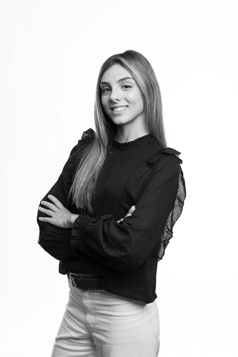 Slanter's black & white portrait