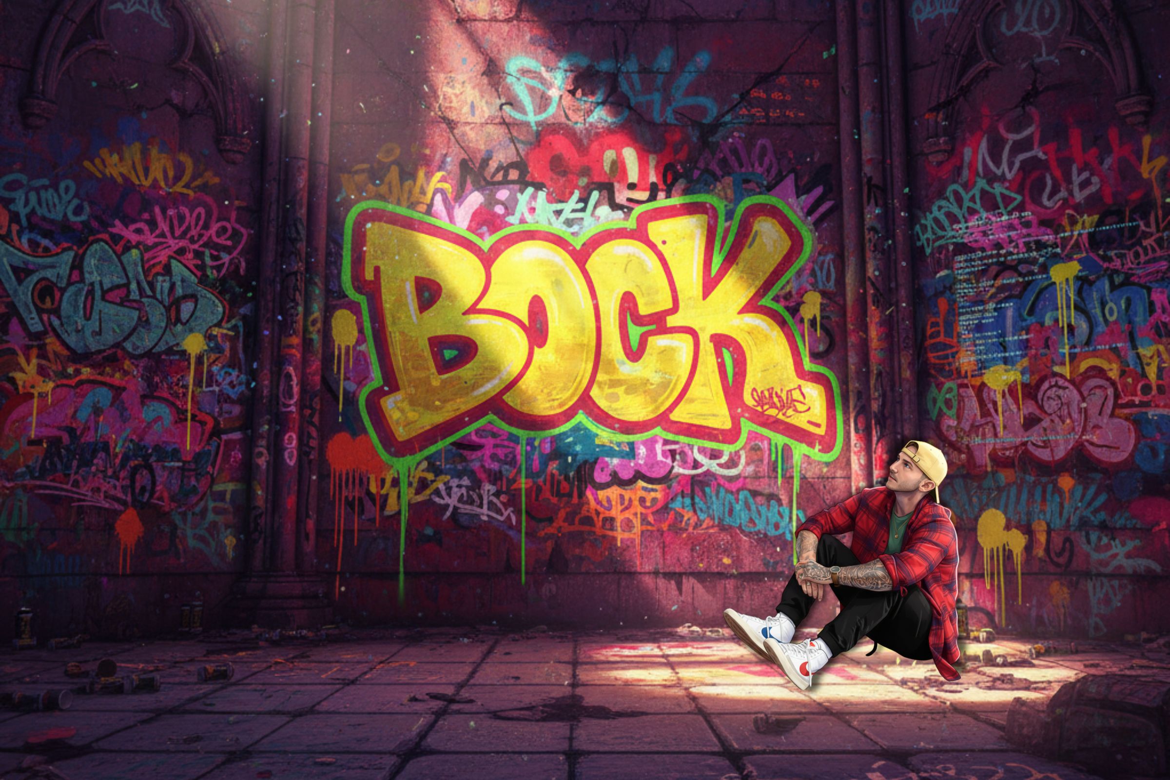 Team working in an office watching at a presentation