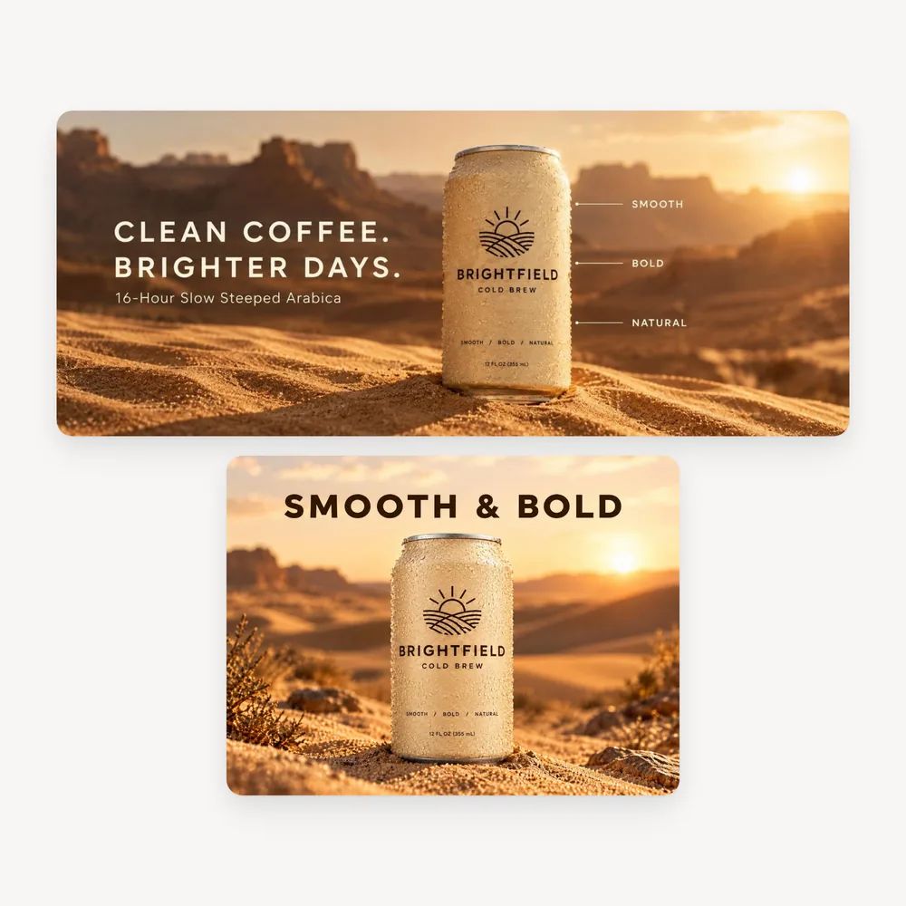 Brightfield Cold Brew demo A+ content tile