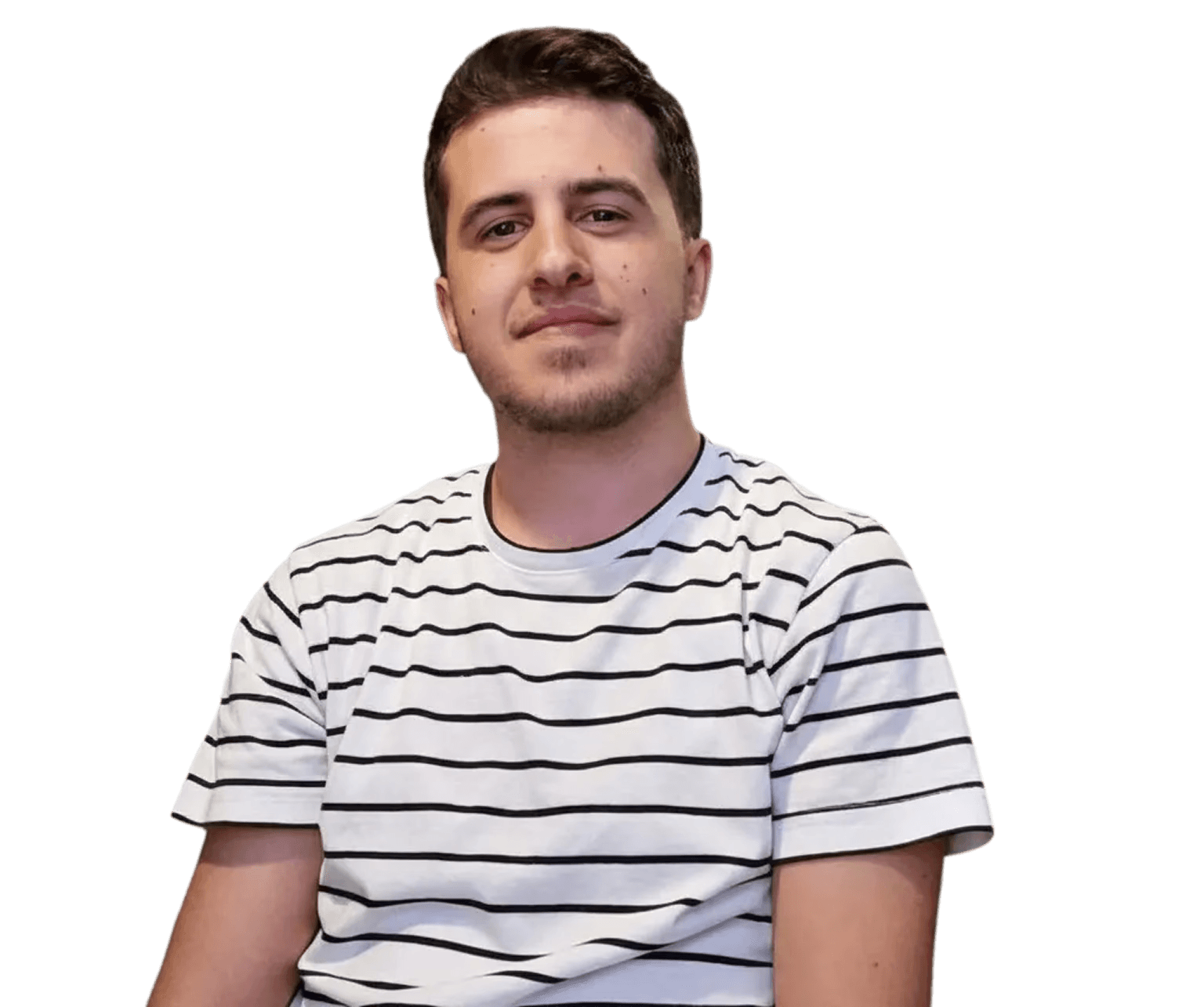 Portrait of portfolio creator – front view