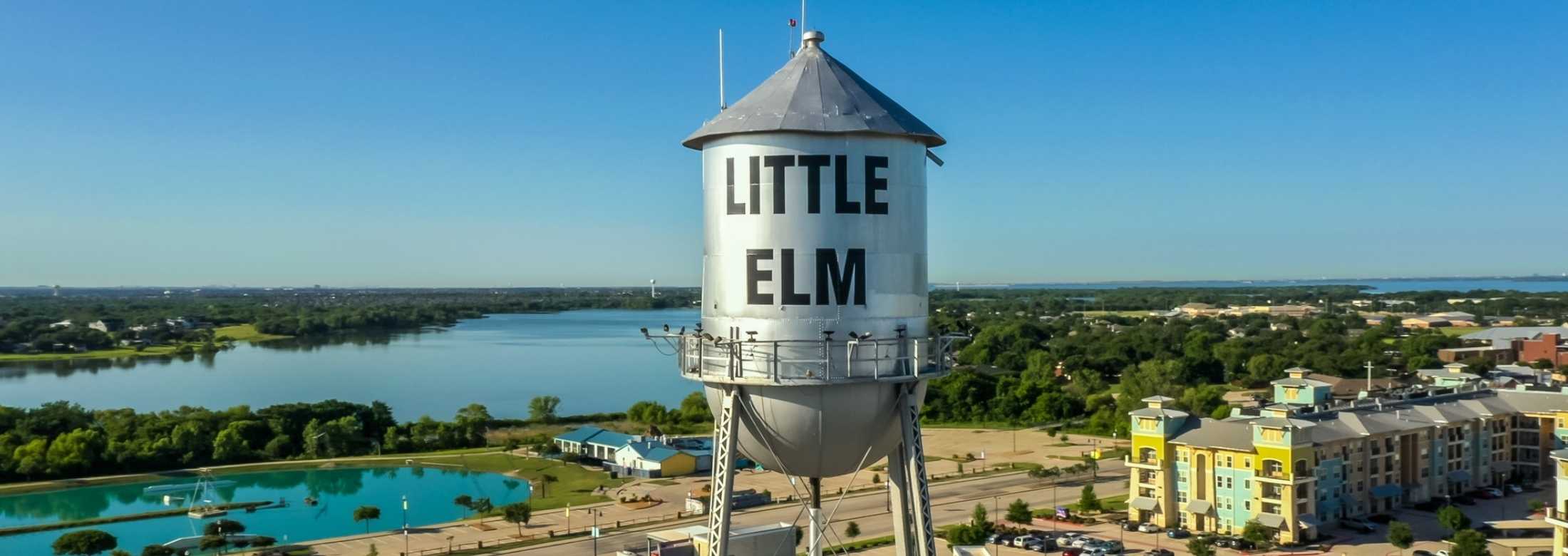 Frisco Texas homes and water tower