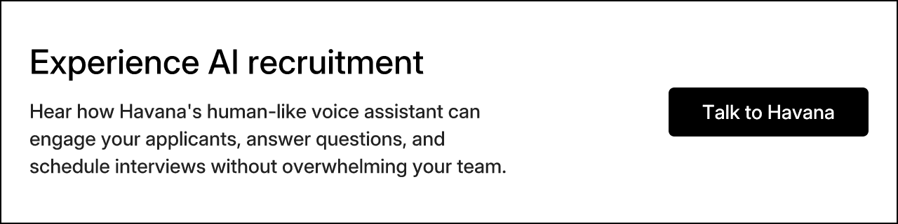 Experience AI recruitment