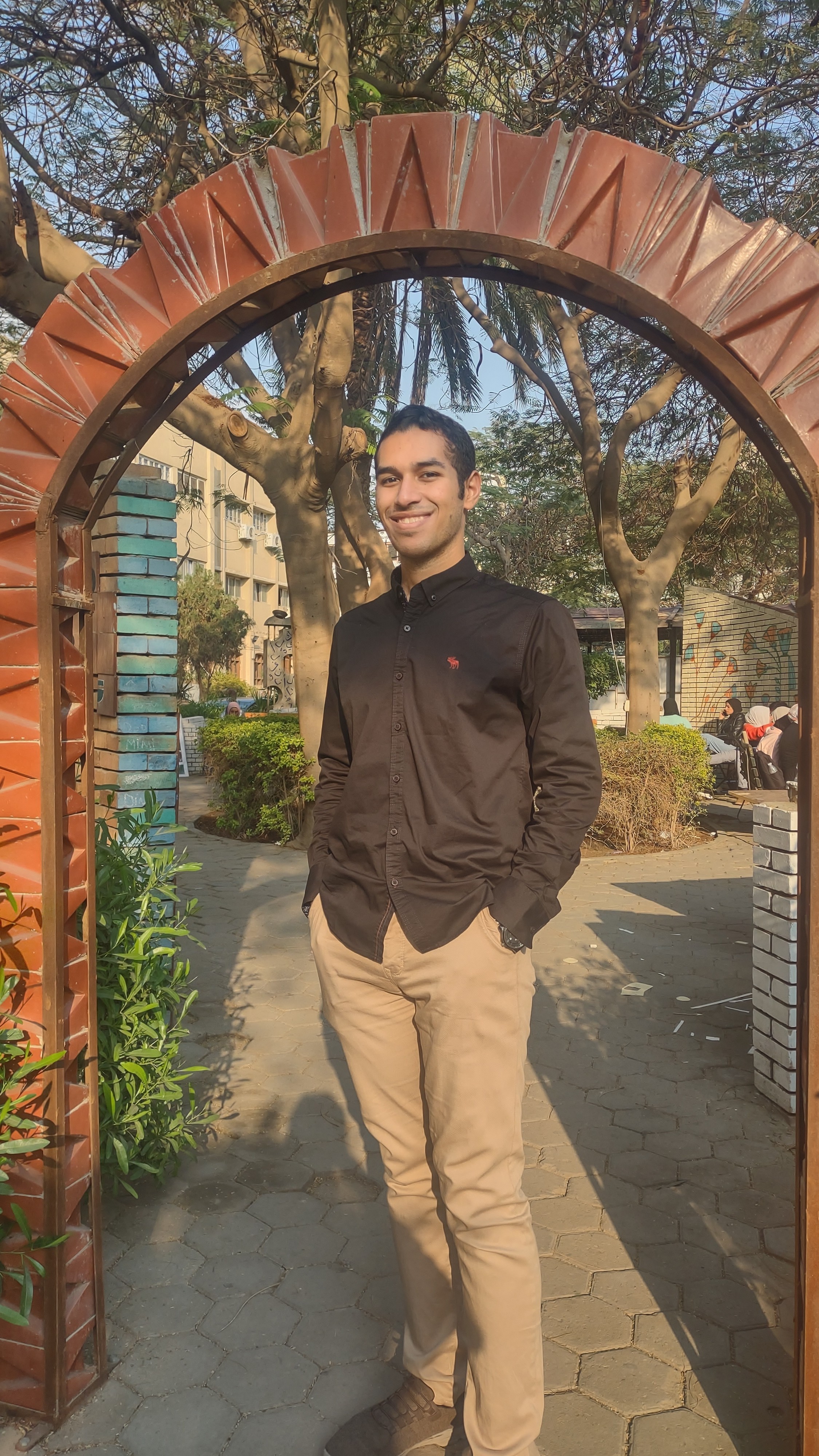 Portrait of portfolio creator – back view