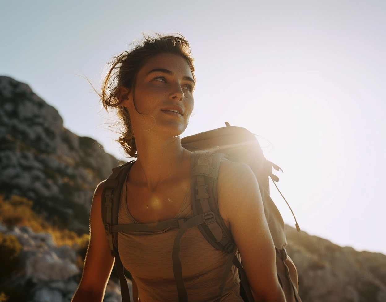 woman rucking after injury