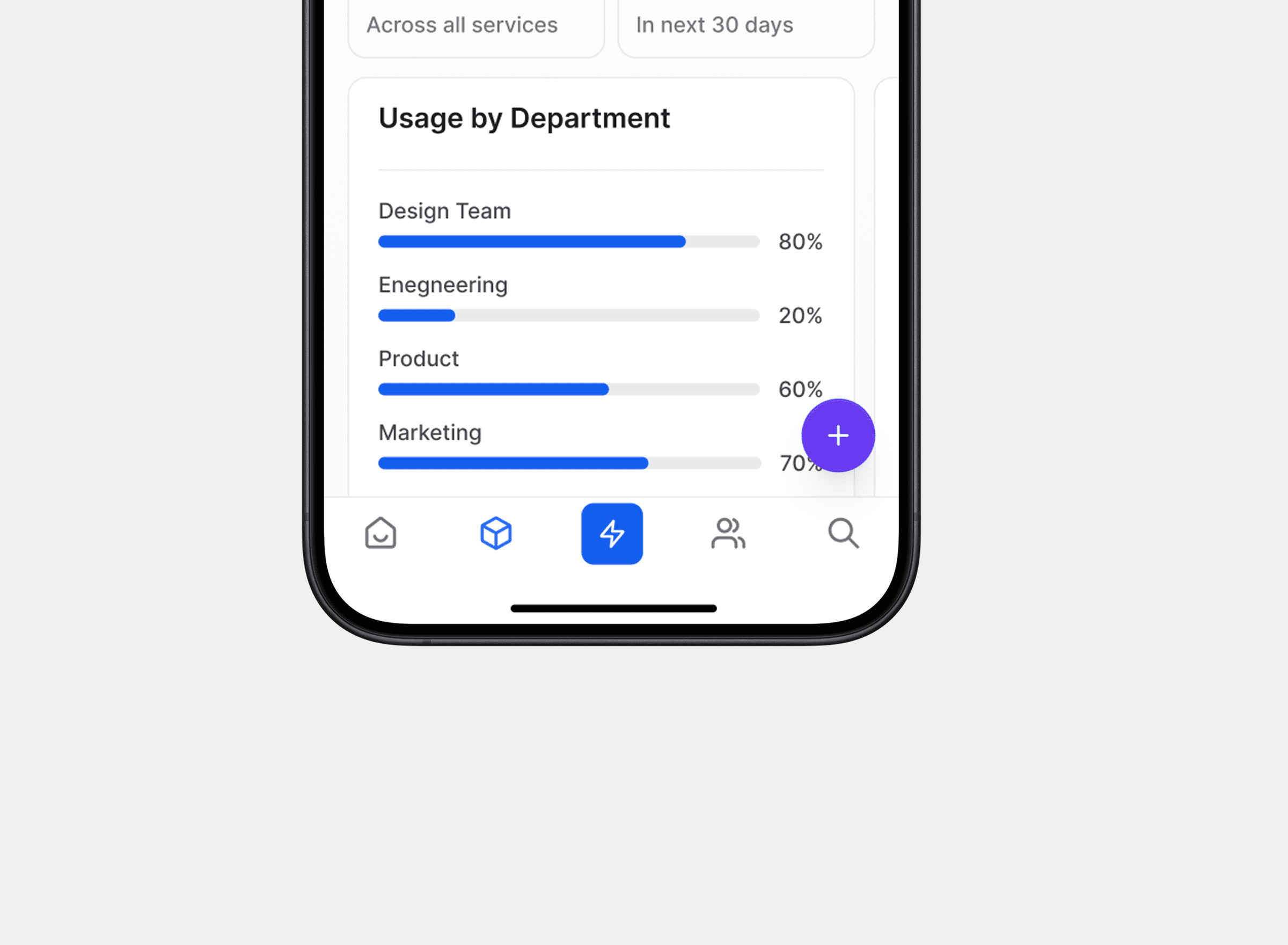 SubSaver Pro mobile app add new subscription form with search field for finding software tools