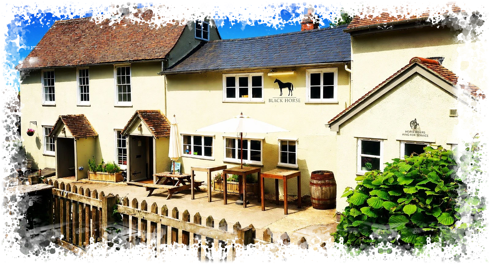 The Black Horse pub in Brent Pelham