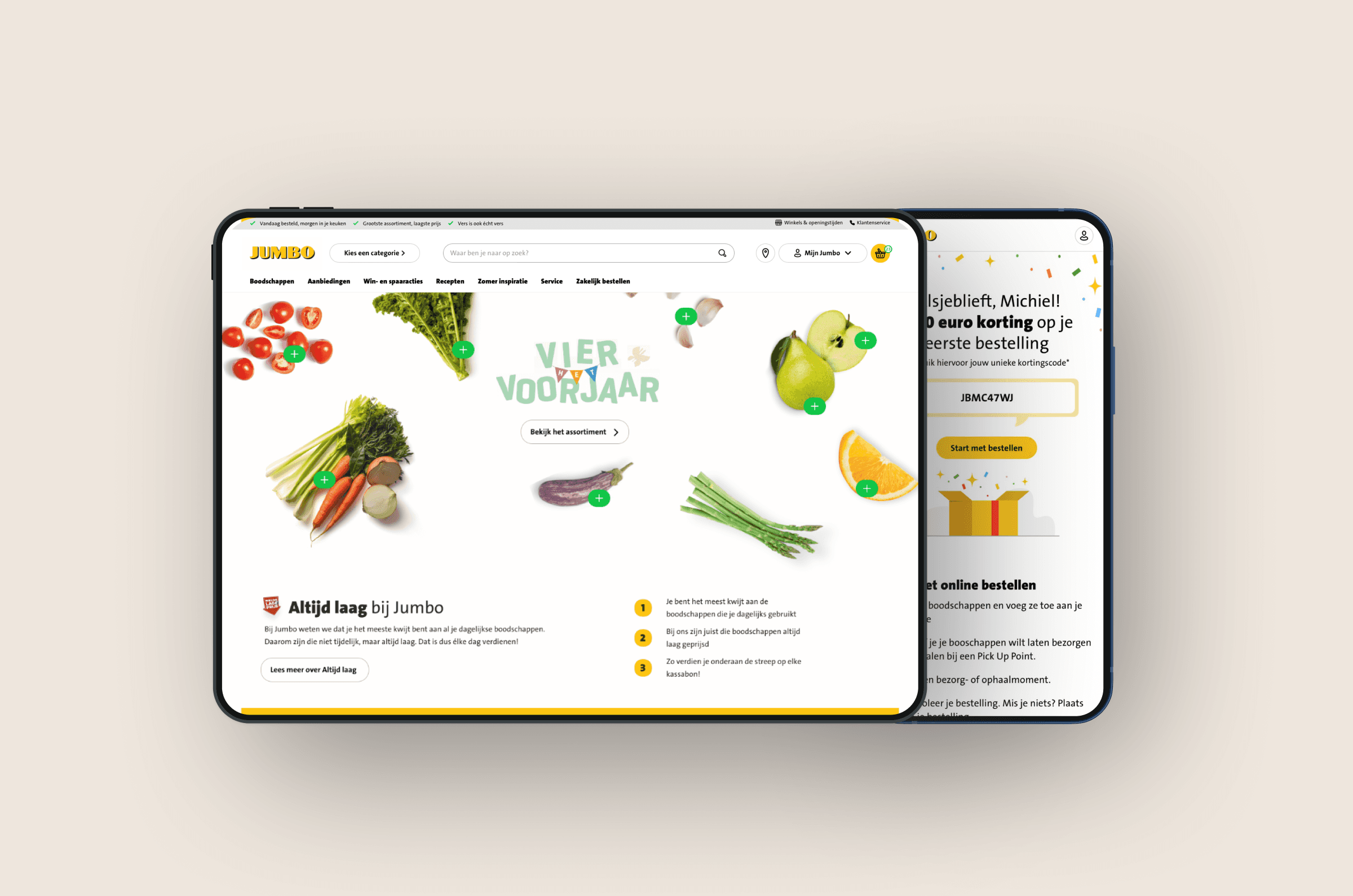 Mockup of redesign foodies and mobile email