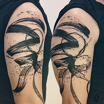 Tatouage Abstrait et Graphique par Julien Joolz — Grinoir Tattoo