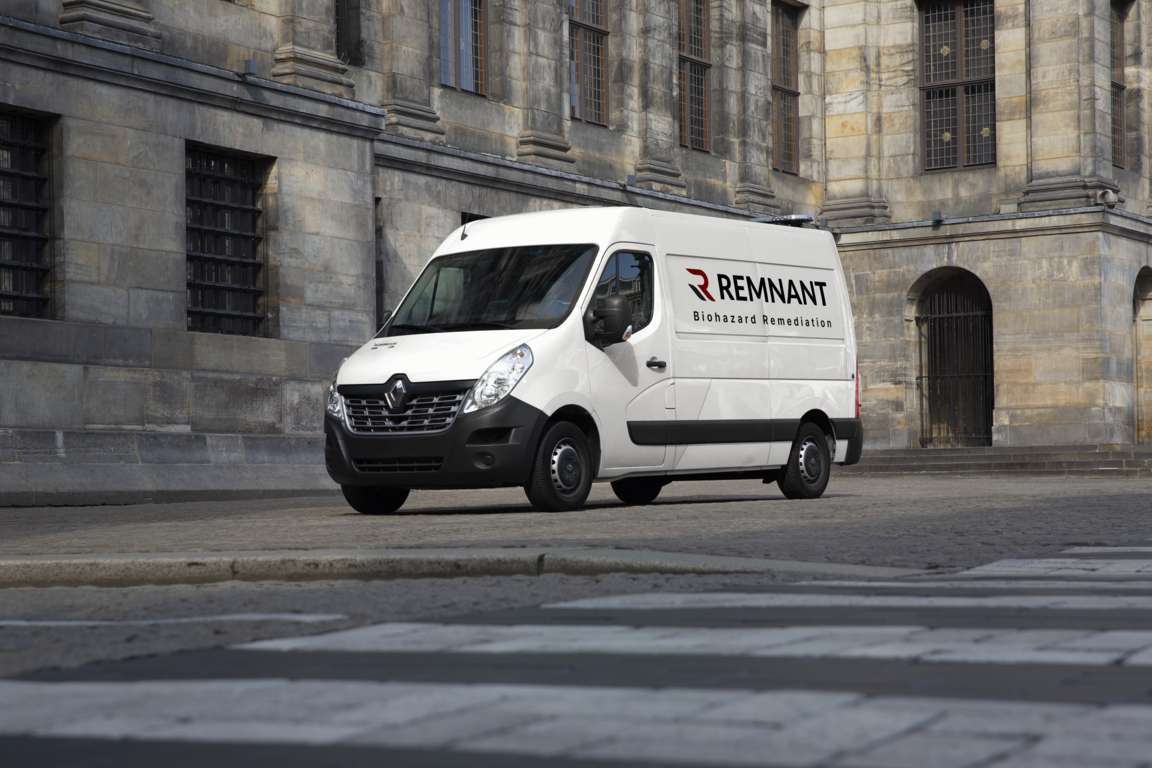 Crime scene cleanup van