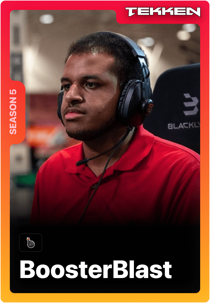 BoosterBlast Tekken esports player competing live on 1v1Me