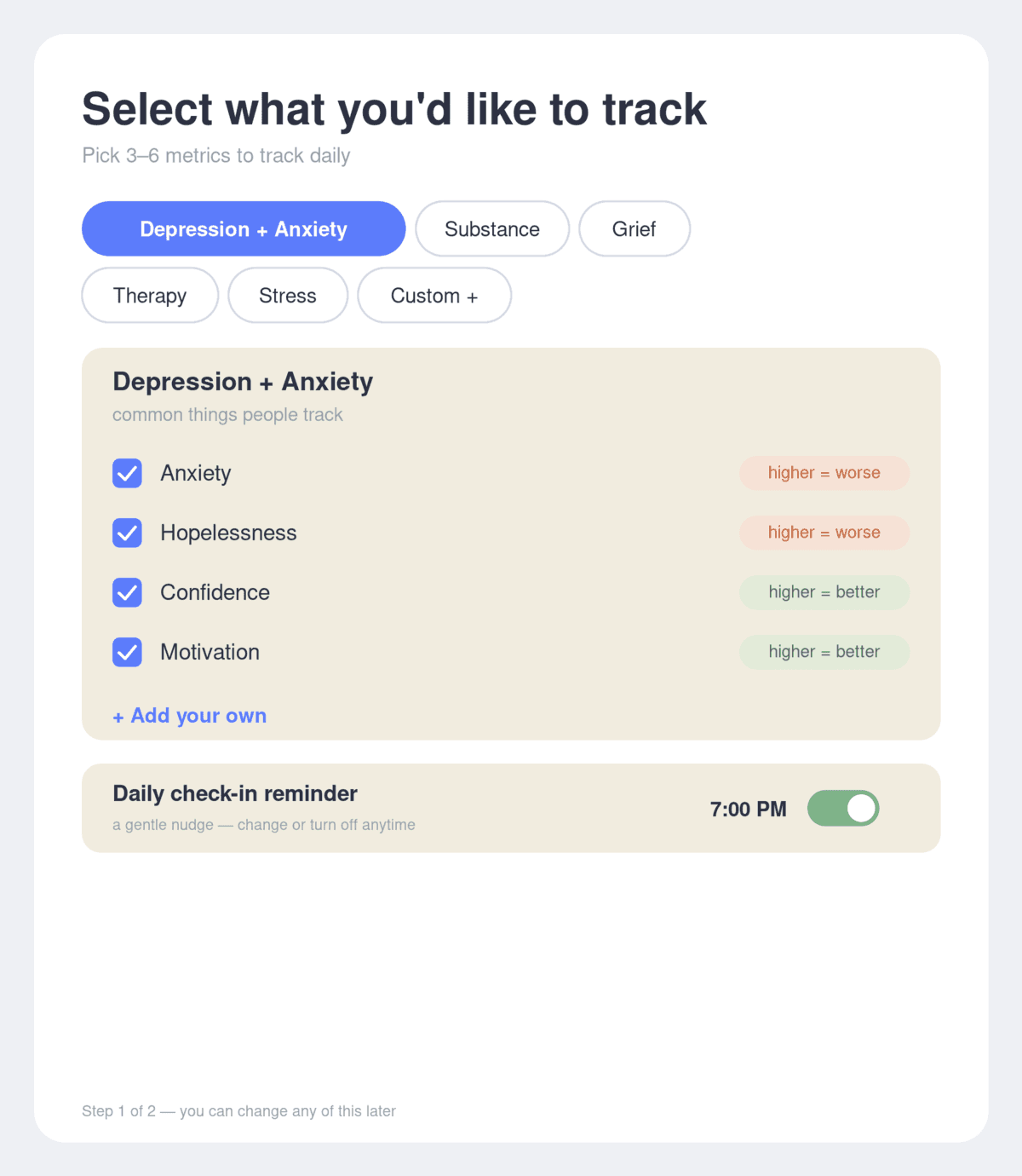 Mental Health Tracking 1
