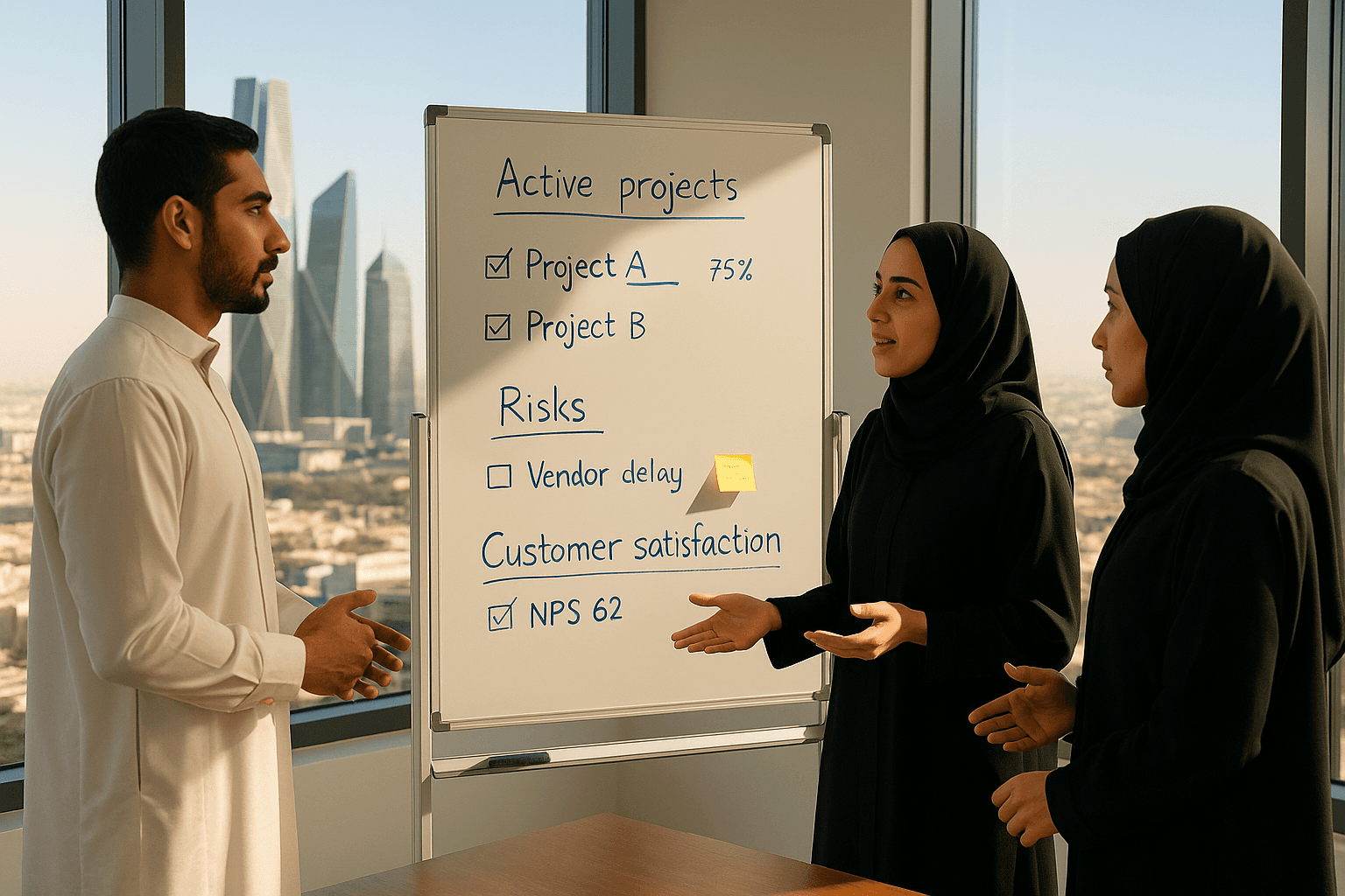 a female customer care representative