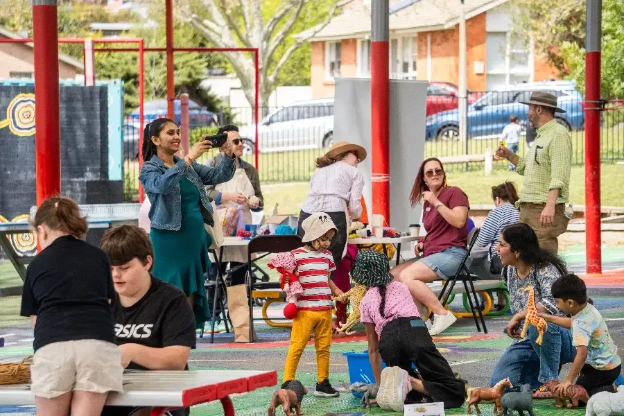 Families at Woden Children's Fair