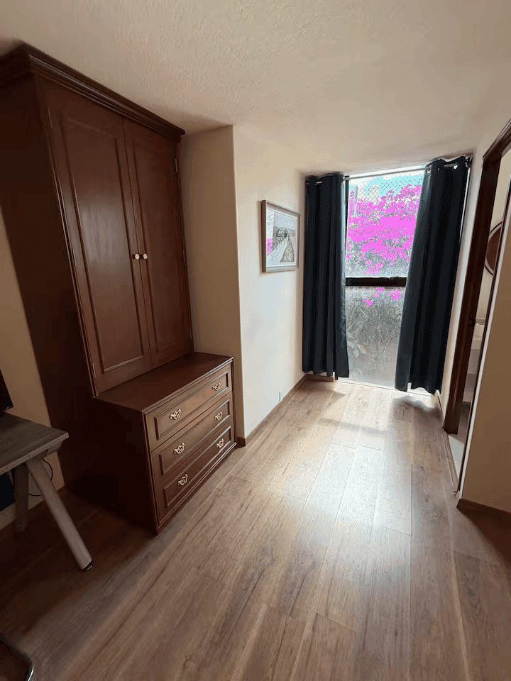 house interior with stairs and wall tiles
