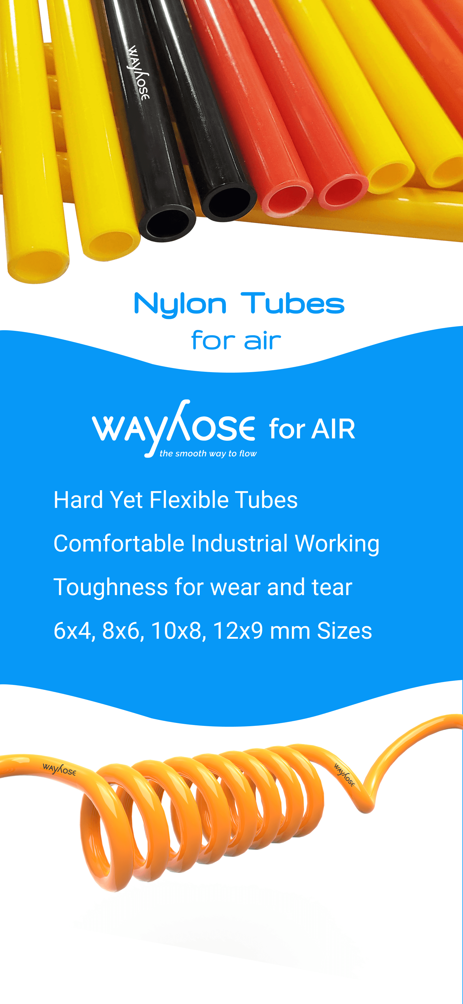 Image for High PressurHigh pressure Nylon tubes offerd by Wayhose Indoflex - wayhose.com