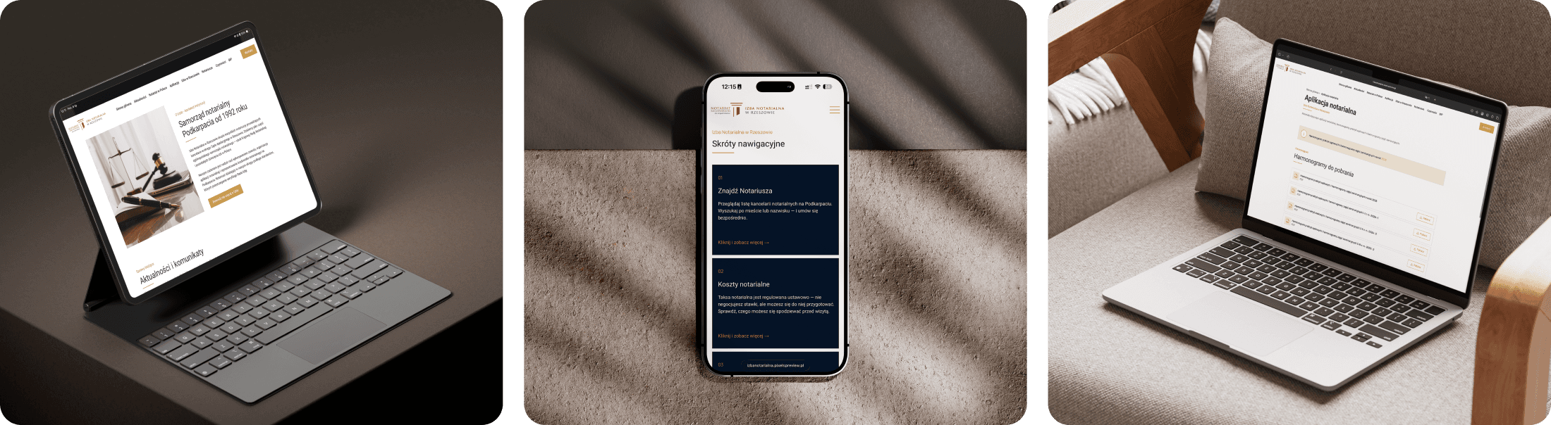 Web Redesign dla Izba Notarialna w Rzeszowie – plansza 2 prezentacji
