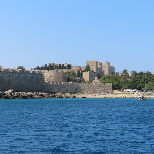 Sea view of the Palace of the Grand Master