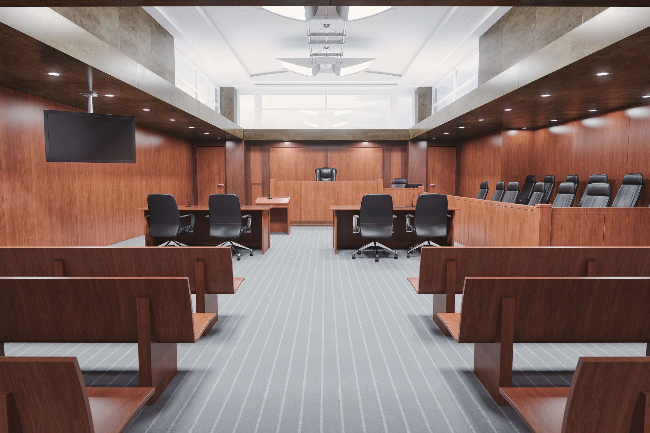 empty courtroom