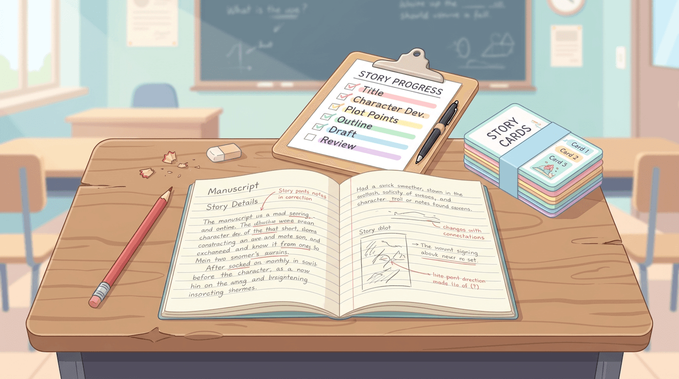 How to Teach Students to Self-Edit a Story Scene by Scene (A Classroom Checklist)