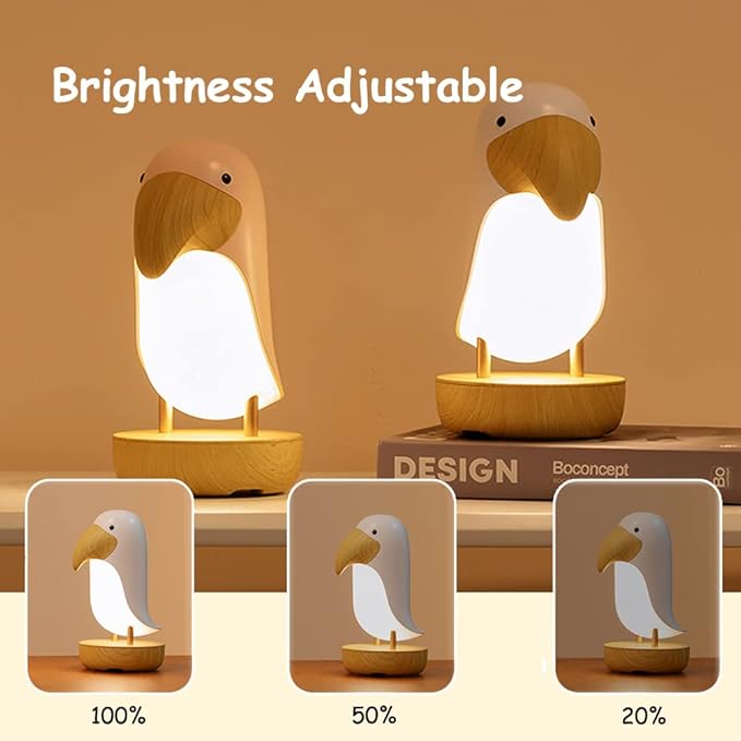 Elegant toucan desk lamp with modern appeal and high-quality craftsmanship.