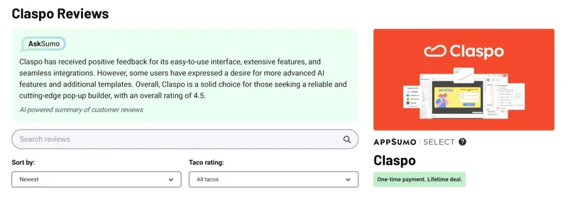 Claspo-Reviews-2024-Verified-Ratings-Pros-Cons-AppSumo