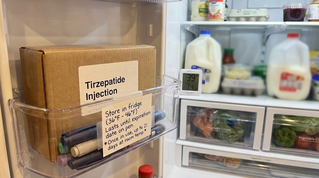 long does tirzepatide last in the fridge