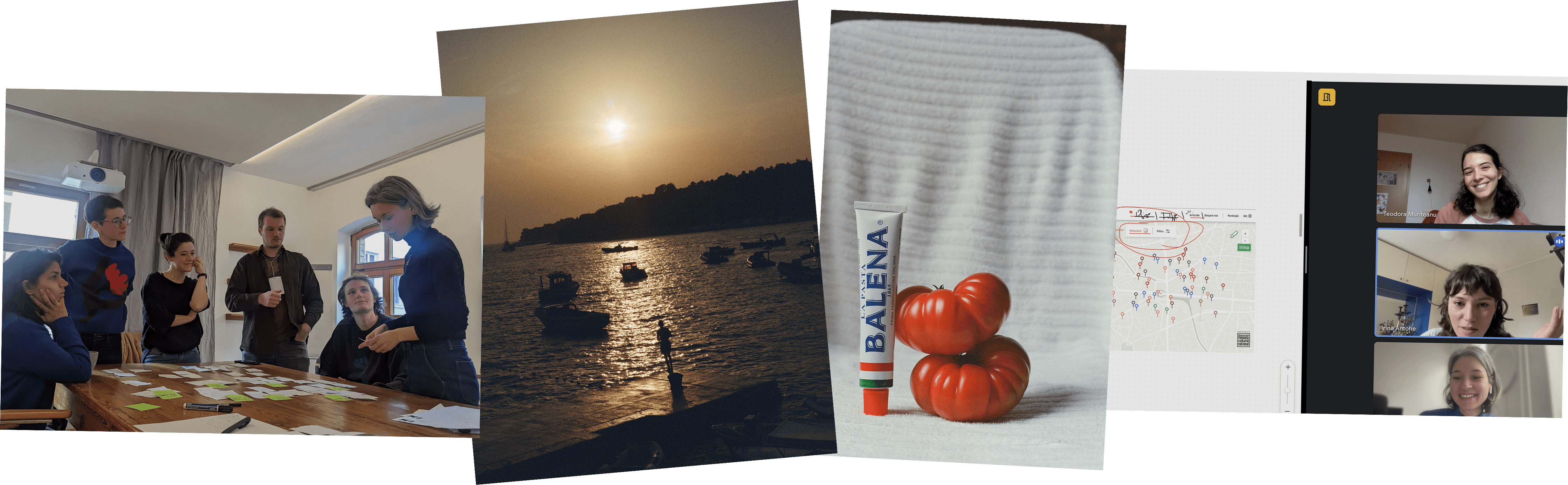 Image compose of 2 photographs, one showing a human the other one dots.