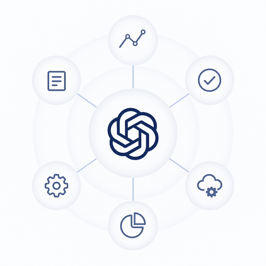 Radial diagram showing six key evaluation factors encircling AI Share of Voice for AEO platforms