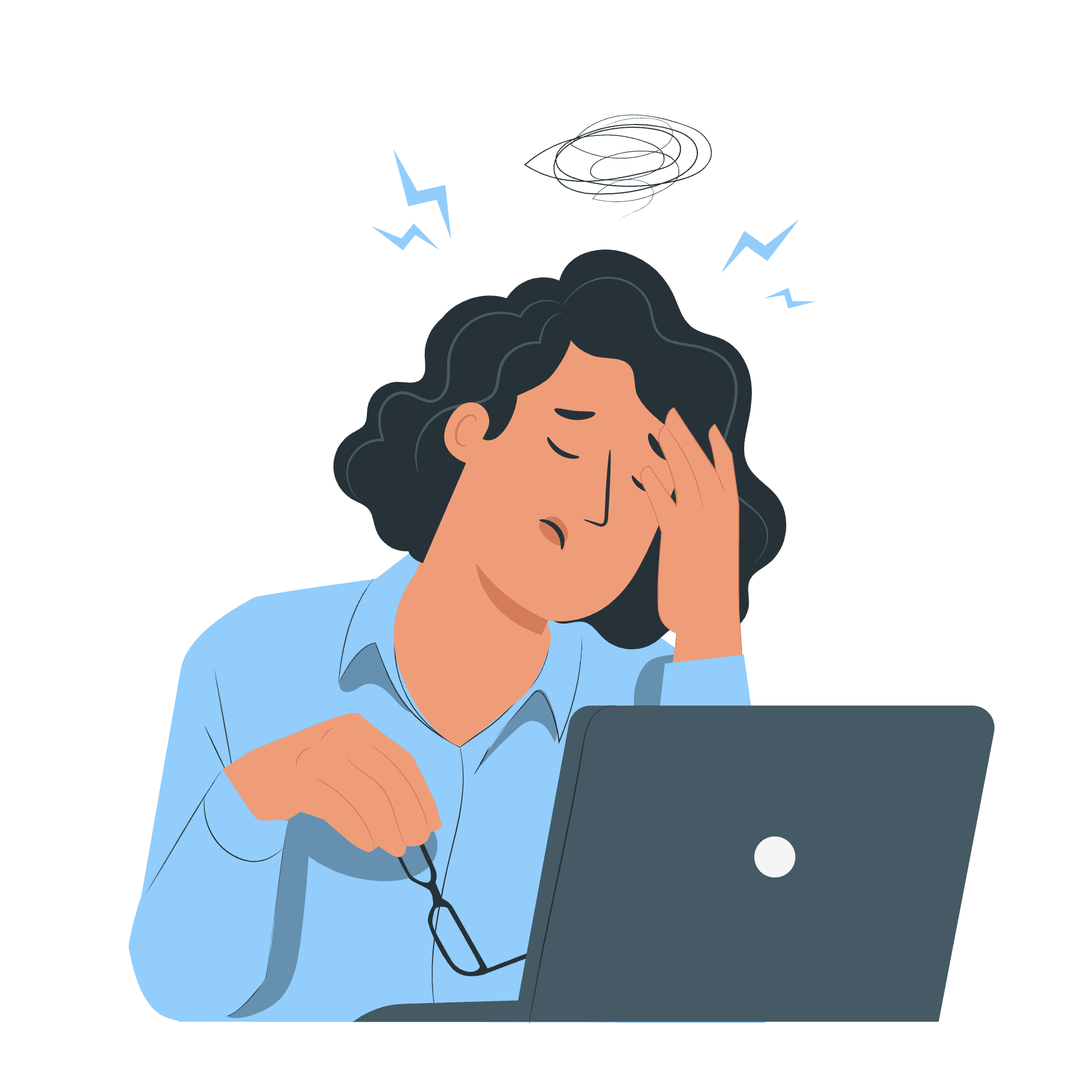 man covering face with both hands while sitting on bench