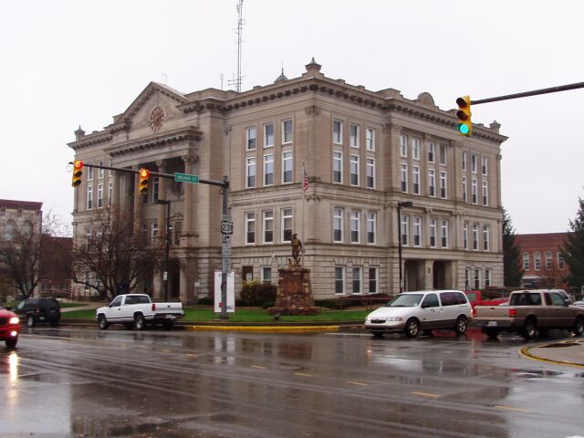 Greencastle, Indiana daytime downtown landmark or civic view