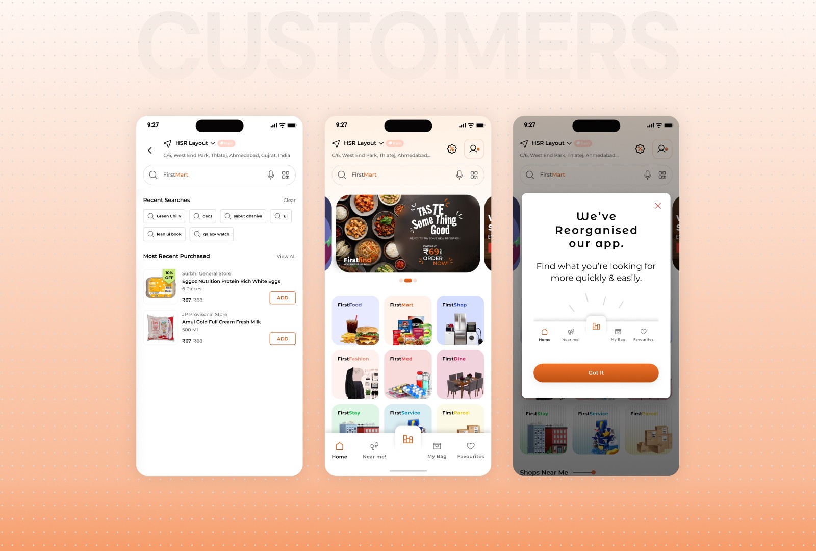 First Find Cusotmers App