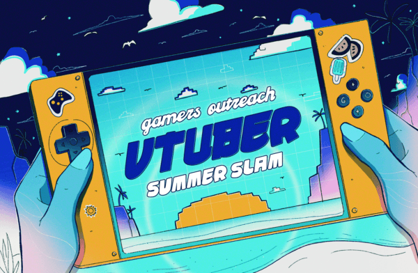 VTuber Summer Slam Sunset/Sunrise Controller Art graphic