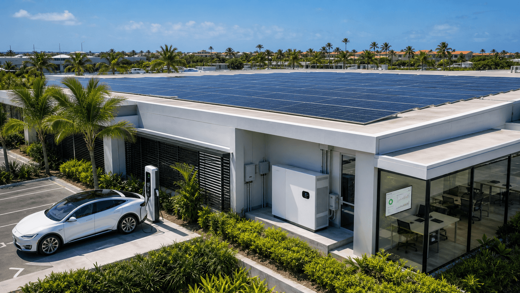 Complete Solar Energy system for commercial use.