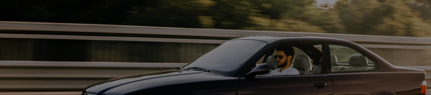 a man is driving