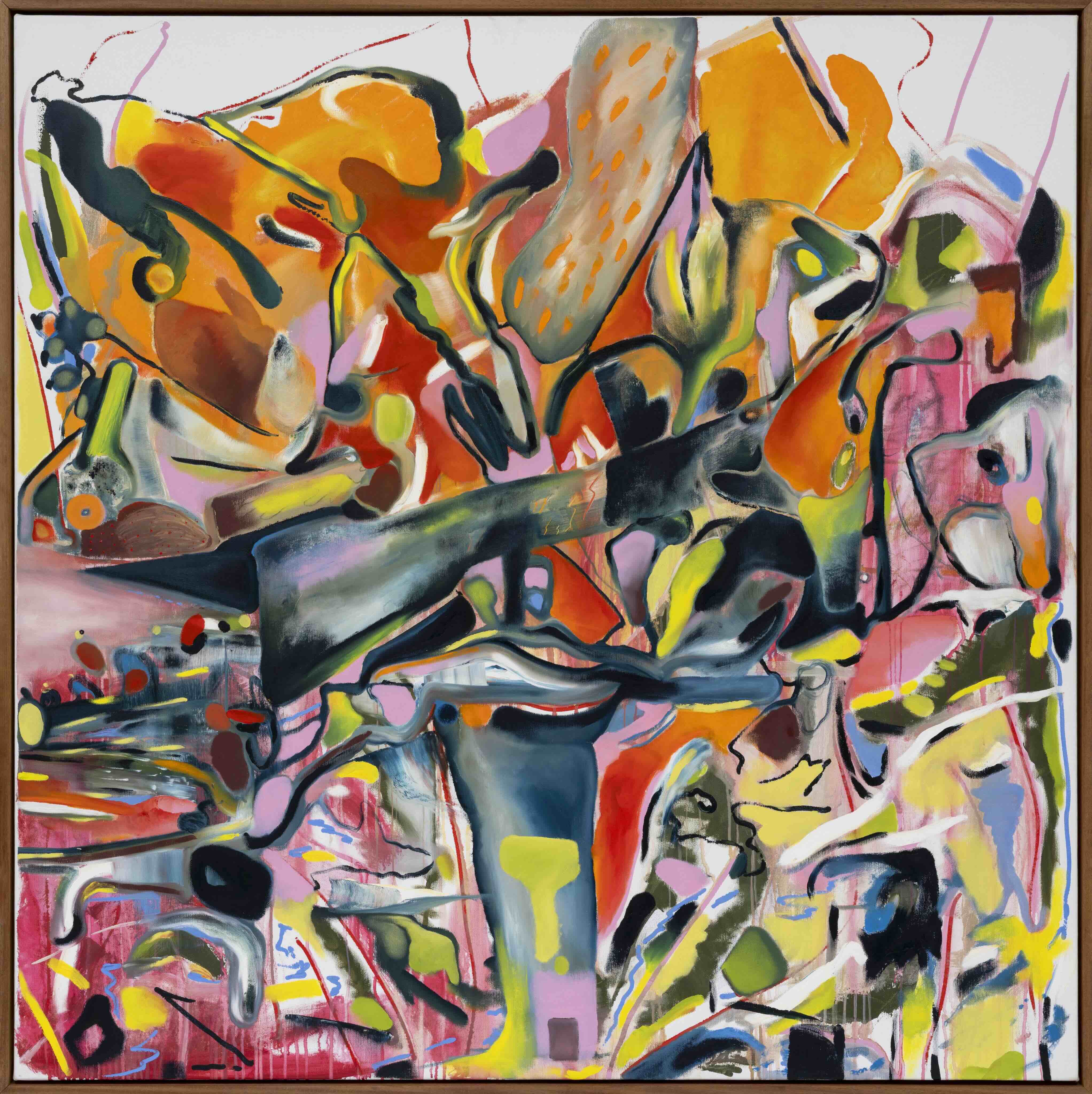 Gölgede aynı (It's the same in the shade), 2026 Tuval üzerine yağlıboya (Oil on canvas) 147.32 x 147.32 cm (58 x 58 inches)