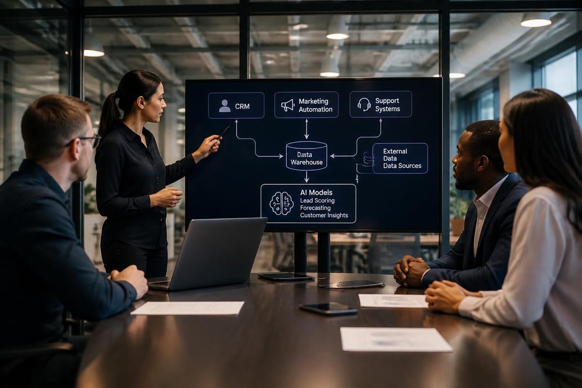AI-enhanced CRM integration architecture