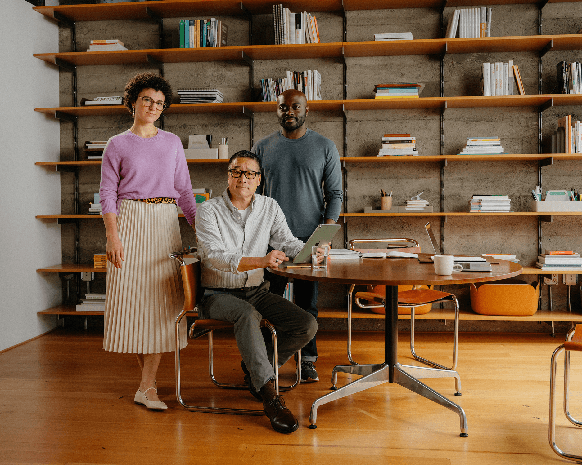 image of a group of people as a team
