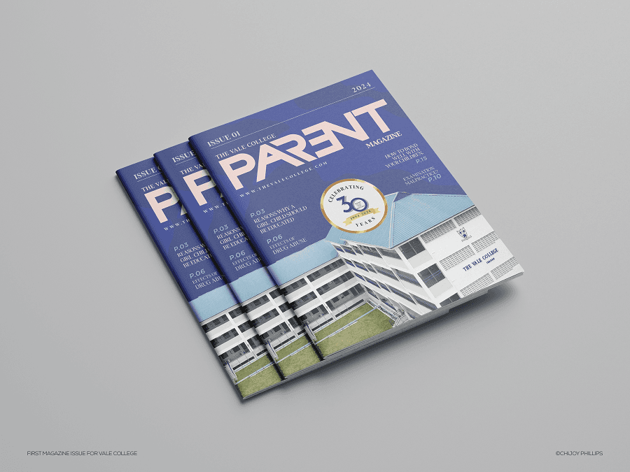 The Vale College Parent-Teacher Magezine - First Edition - Front & Cover Designs