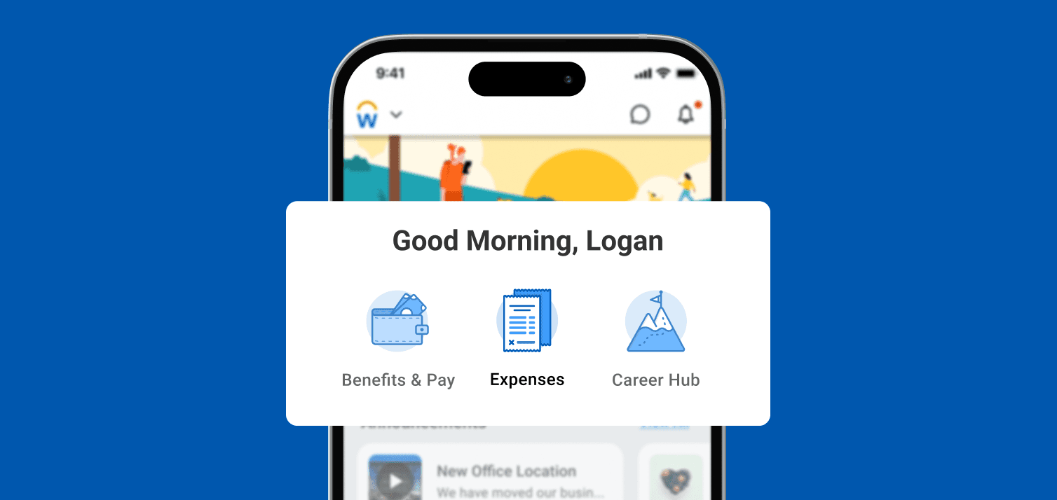 Workday homepage