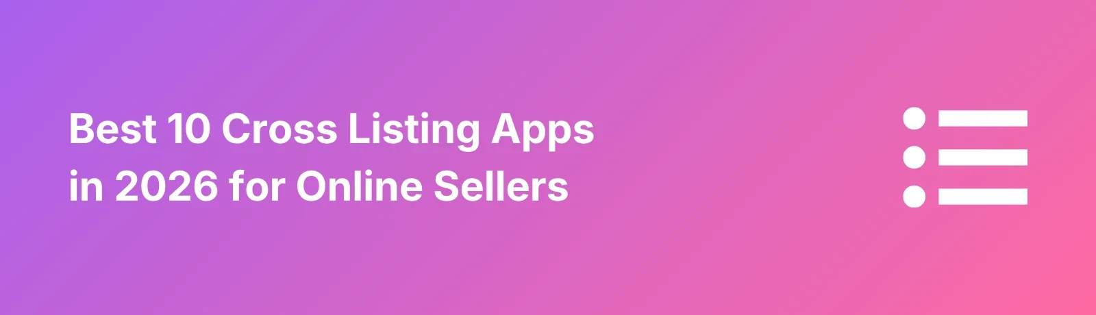 Best Cross Listing Apps