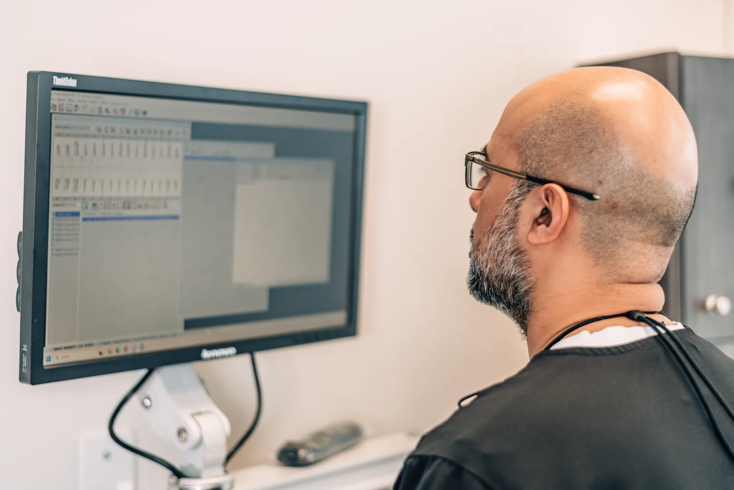 Summit View Dental Centre brand photography featuring people in a professional setting