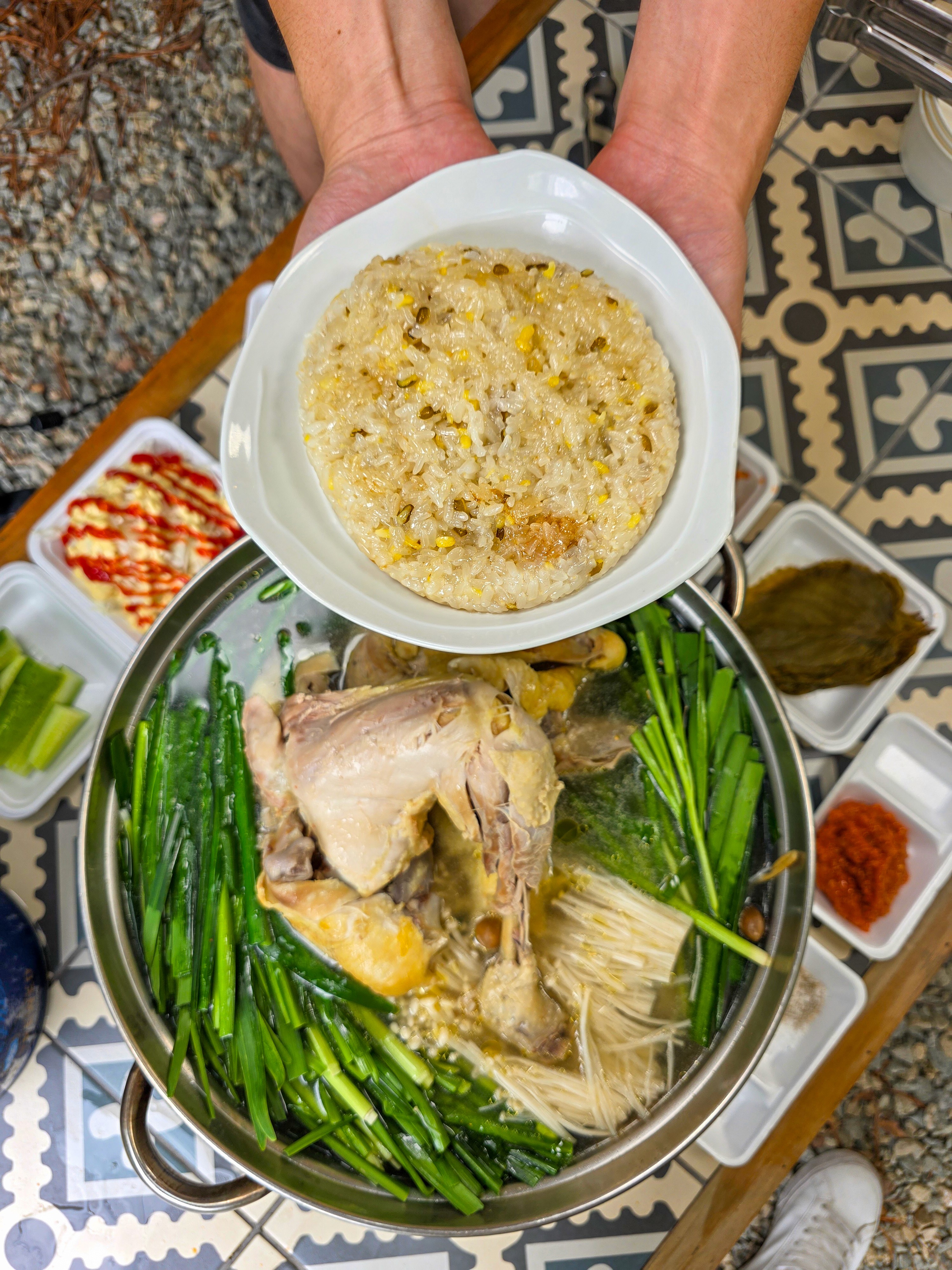 Coach explaining something to an athlete