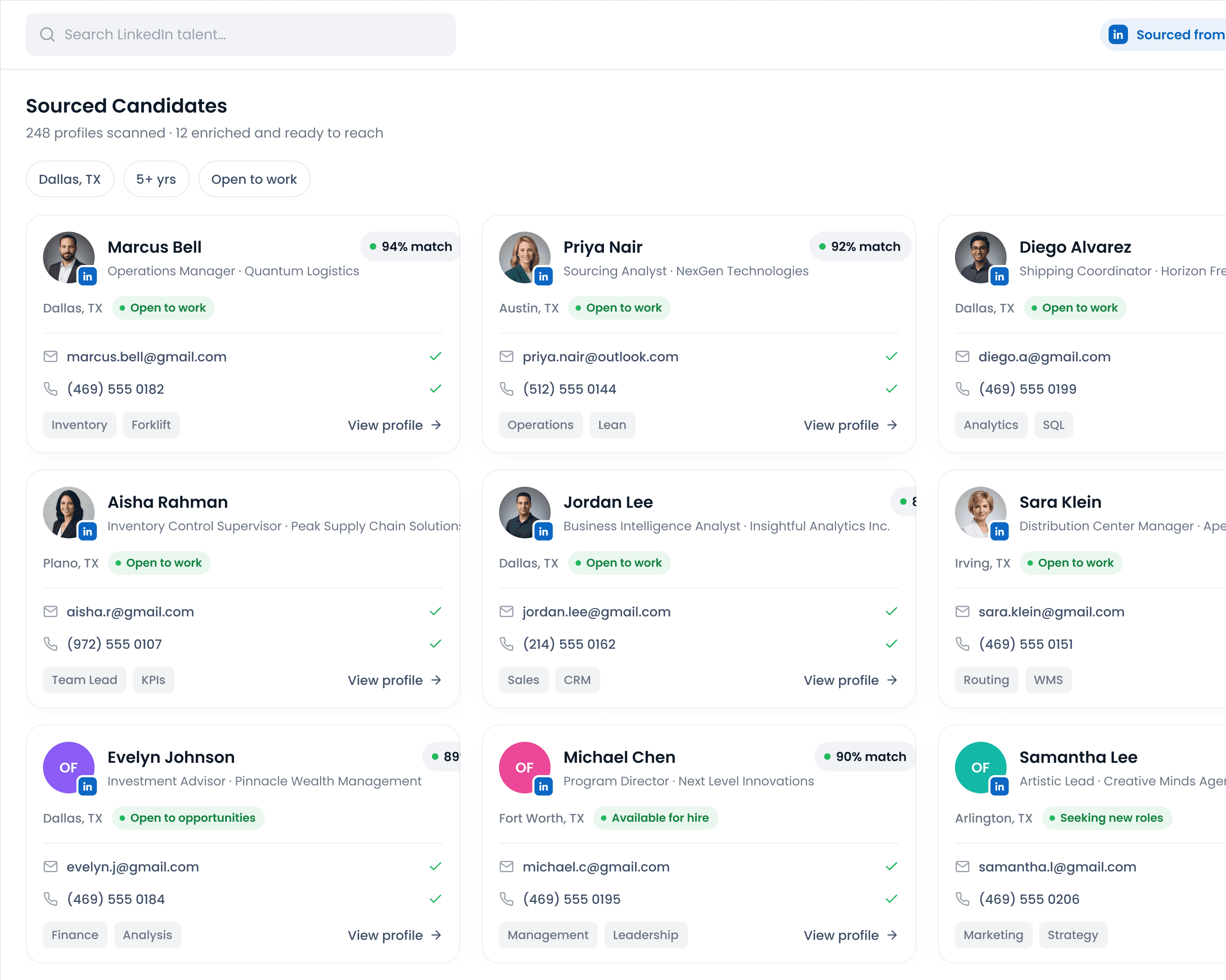 LinkedIn Sourcing