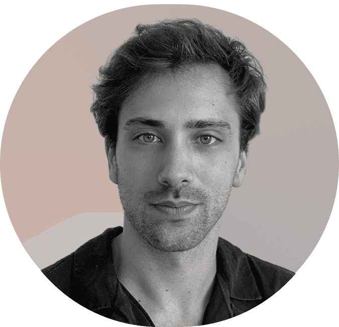 Black and white portrait of a man