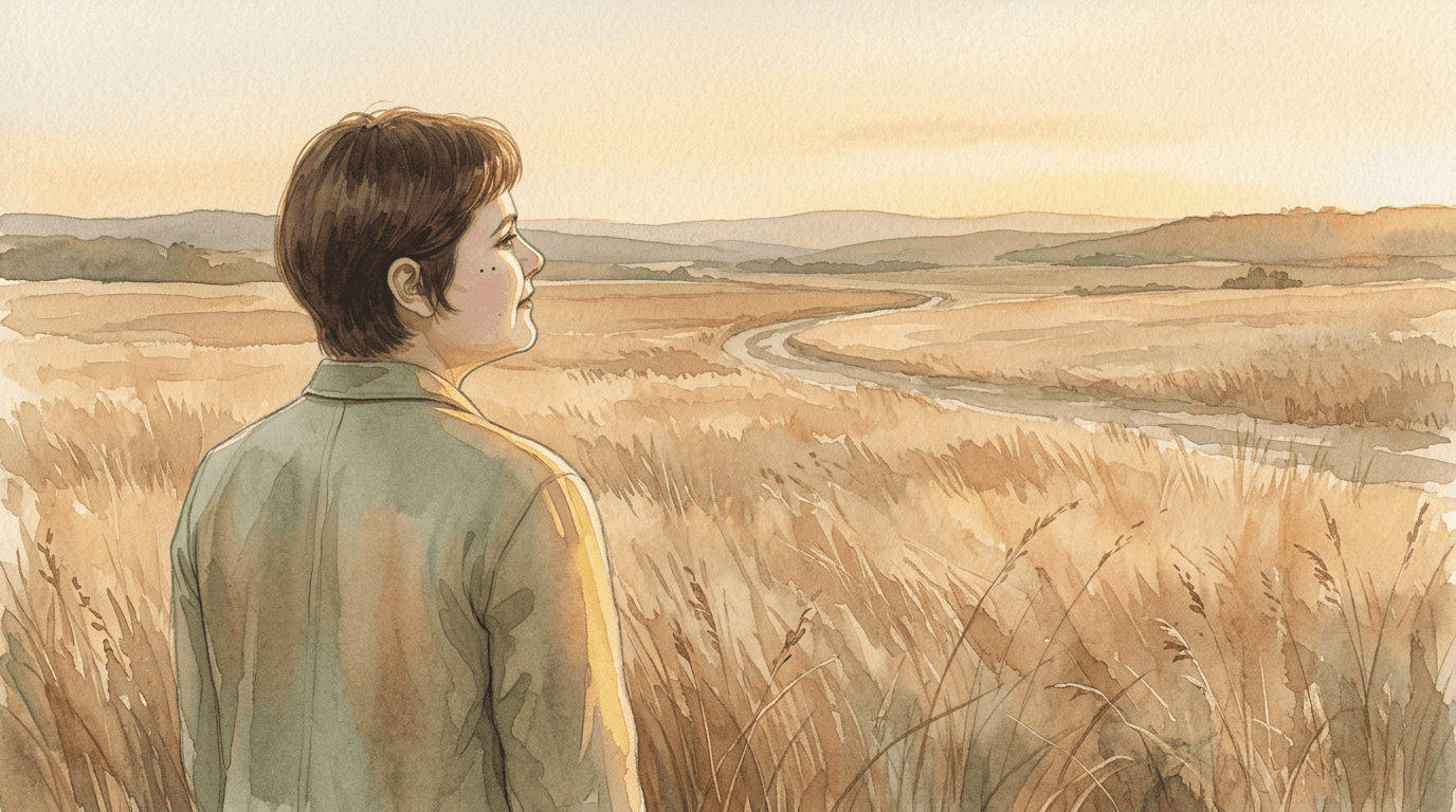 Woman standing in a field