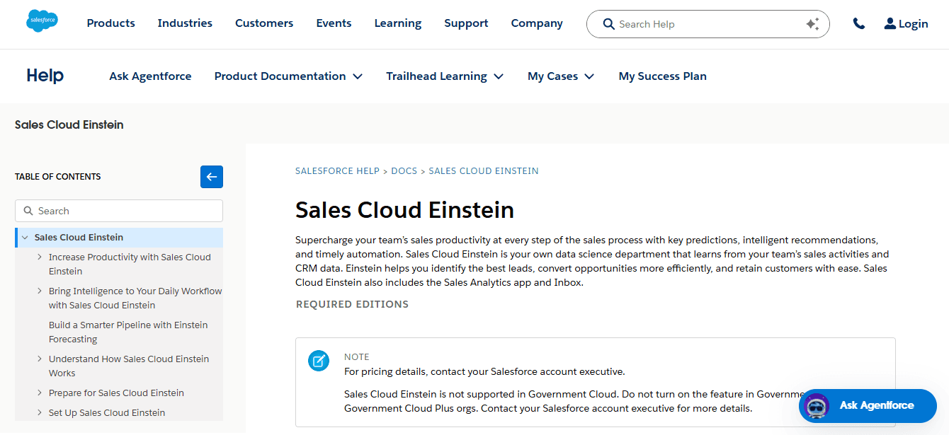 Salesforce Sales Cloud Einstein